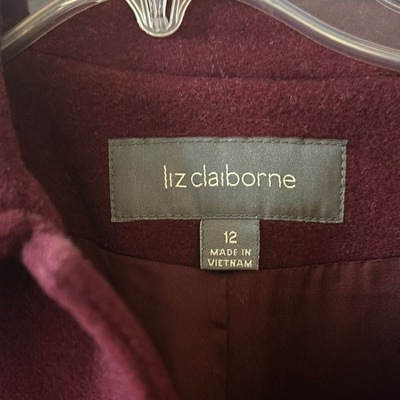 Liz Claiborne Lambswool Coat - Picture 2 of 4